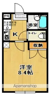 福島県郡山市田村町徳定字下河原【アパート】の間取り