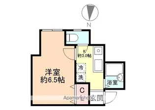 信開セルーラ並木町【102号室】の間取り