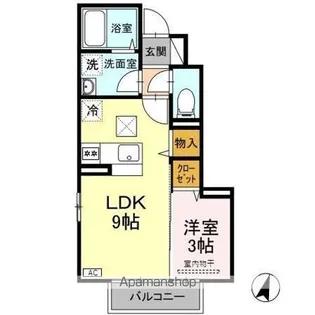 CASAフィオーレ【1階】の間取り