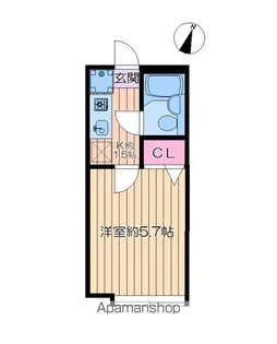 綾瀬ピースベルJ【208号室】の間取り