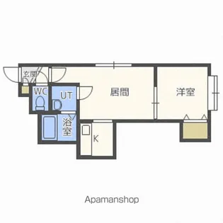 エクエス月寒【205号室】の間取り