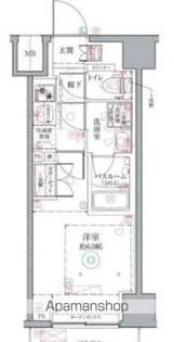 クレヴィスタ横浜関内Ⅱ【2階】の間取り
