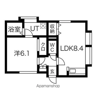グランドール元町【10号室】の間取り