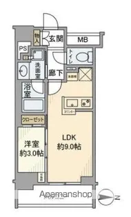 グローリオ コンフォート東京菊川【9階】の間取り