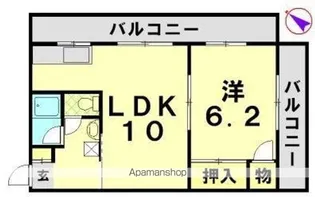 ソルトリバー【3階】の間取り