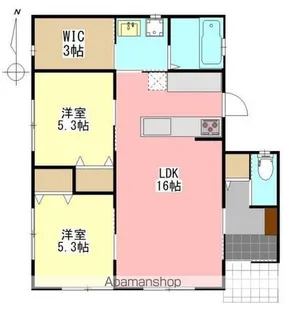 ミーティア【1階】の間取り