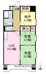 テーアイ二日町ビル【6階】の間取り