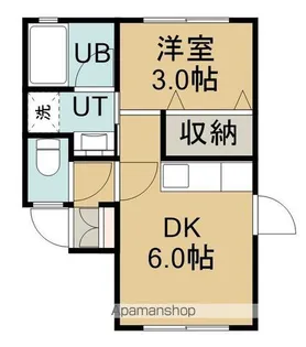 ハイツスドウ6【202号室】の間取り