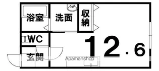 CRECER(クレセール)【203号室】の間取り