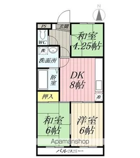 埼玉県三郷市早稲田2丁目【マンション】の間取り