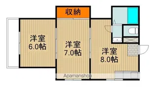 梶町マンション【1階】の間取り