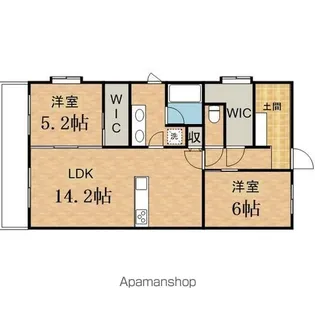 第4かしの木ハイツ【106号室】の間取り