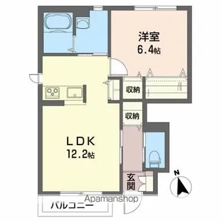 グリシーヌ【1階】の間取り