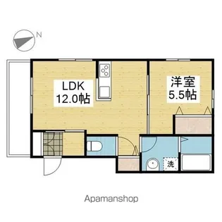 MKO中須賀A棟【102号室】の間取り