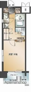 新品家具付きマンション渡辺通4(KAGOOD福岡)【11階】の間取り