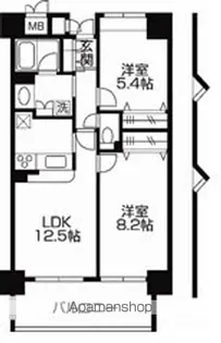 ウィンベル我孫子【8階】の間取り