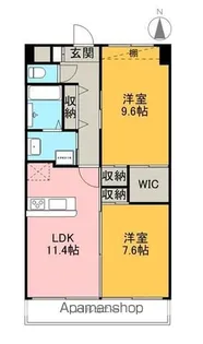 岐阜県岐阜市寿町4丁目【マンション】の間取り