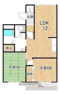 カーサリベロ【201号室】の間取り