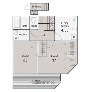 メゾントラスト鐘ヶ淵【201号室】の間取り