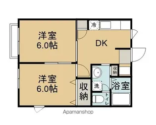 ケイ・川高【203号室】の間取り