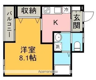 ラフィネY新河岸【1階】の間取り