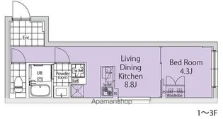 EXAM新中野Ⅱ【306号室】の間取り