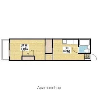 第一セントポールハイツ【105号室】の間取り