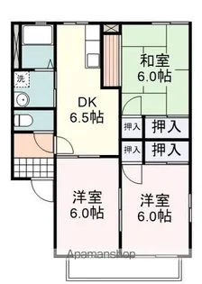 キャピタル8 B棟【202号室】の間取り