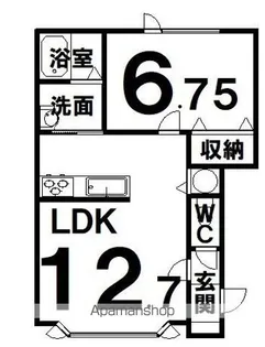 ユトリロ弥生【1階】の間取り