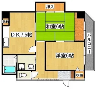 クリーンポート住吉【203号室】の間取り