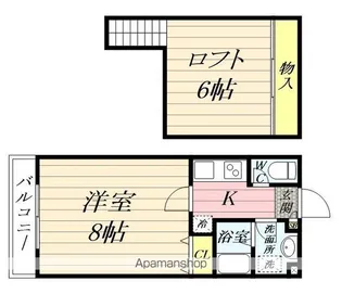 マタンソレーユ【1階】の間取り
