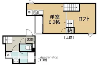 CB川越 アリオス【2階】の間取り