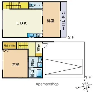 ブライトパティオさくら【101号室】の間取り