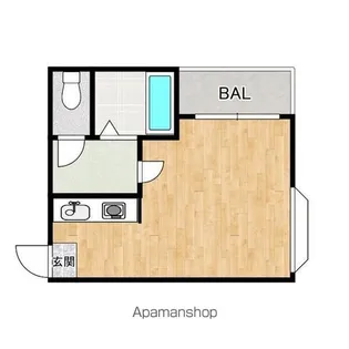 CABIN ABIKO WEST【403号室】の間取り