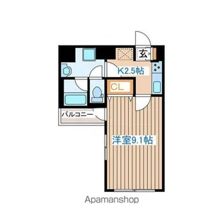 ガーネットヒルズ上杉【3階】の間取り