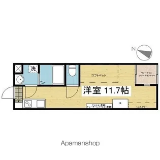 スミタスヴィラ石手川【206号室】の間取り
