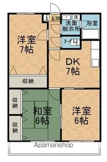 マンションぶなの樹【101号室】の間取り