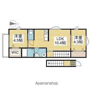 EARTH SYOENJI【201.号室】の間取り