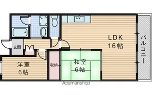 第2岸田マンション【307号室】の間取り