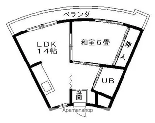 レドンダカサ玉川【4階】の間取り