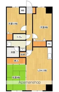 ジュウェル西下台A棟【203号室】の間取り