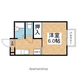 TOMIIハイツ【208号室】の間取り