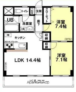 アーバニズムM11【107号室】の間取り
