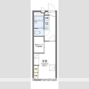 レオパレス青空【209号室】の間取り