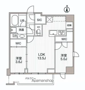 シーズンフラッツ両国サウス【2階】の間取り