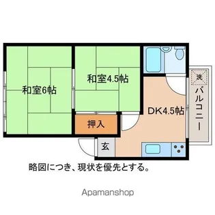 西中野モダンテラス【202号室】の間取り