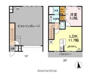 PIT IN大泉学園【105号室】の間取り