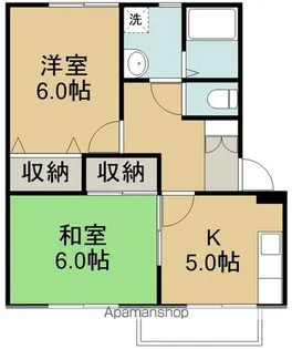 レジデンス愛子【201号室】の間取り