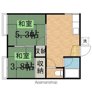 山岸アパート【2階】の間取り
