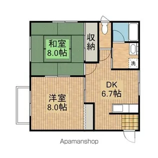 ピースフルⅠ【2階】の間取り